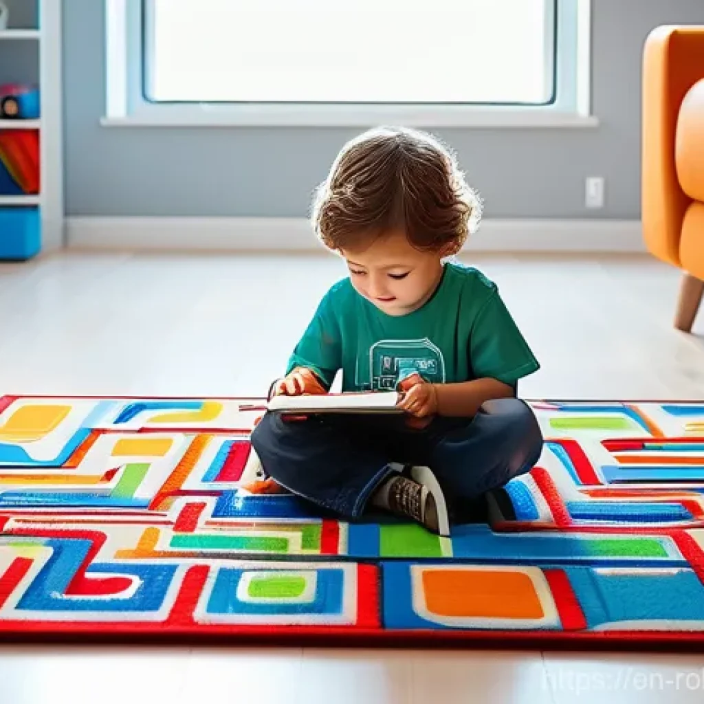 홈 로봇을 활용한 자녀 교육 방법 - **Prompt 1: Young Child and Block-Based Coding Robot in a Playful Maze**
    A bright, inviting imag...